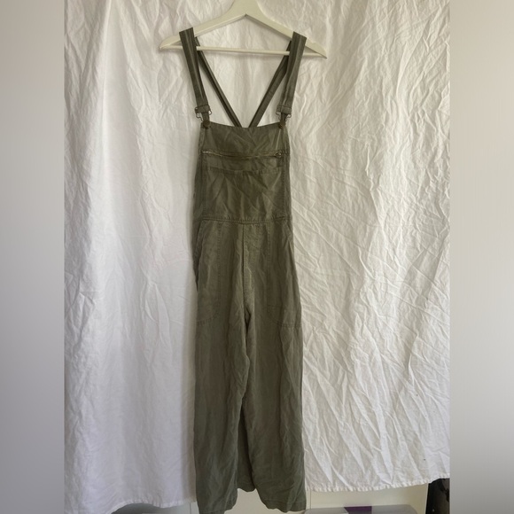 Karen Zambos Overalls in khaki Size Small - Picture 2 of 16